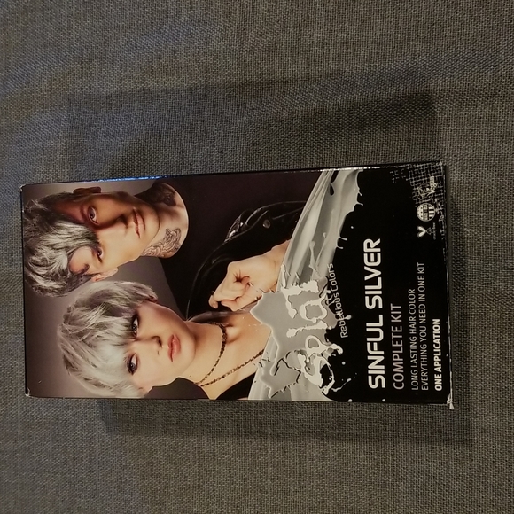 *New Splat Complete Kit, Sinful Silver, Semi-Permanent Gray Hair Dye with… - Picture 1 of 6